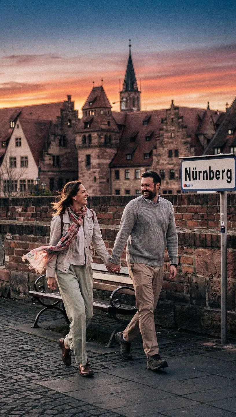 Verbindung zwischen historischen Städten Deutschlands durch umweltfreundliche Bahnstrecken